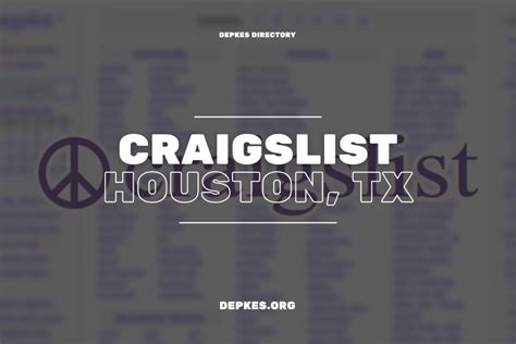 craigslist houston|what is the best craigslist in houston.